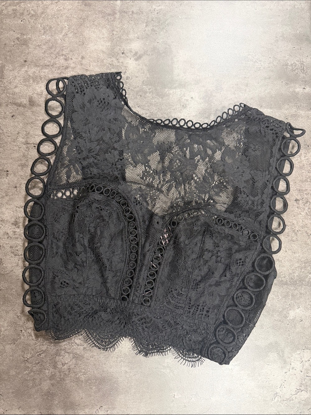 Victoria's Secret Black Lace Bandeau Bralette